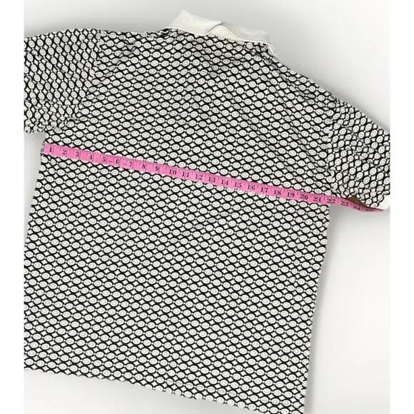 Par Four Retro Geometric Golf Polo Shirt Medium - Picture 7 of 7